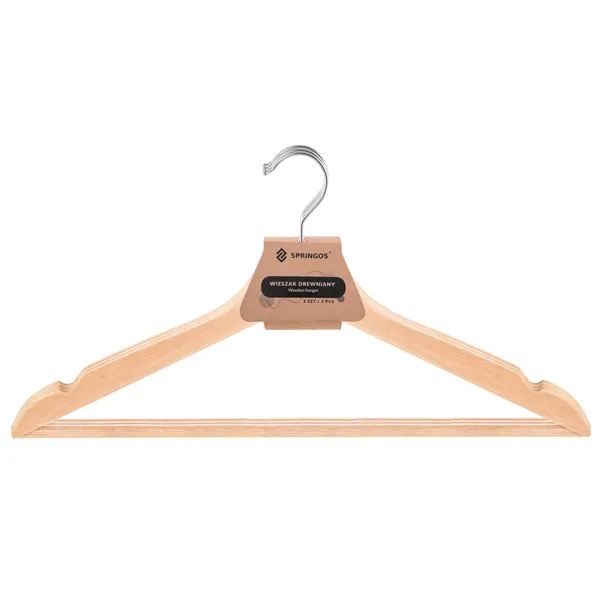 Wooden clothes hangers, set of 3 HG0001