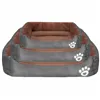 Dog and cat beds Springos PA0329 3 pcs. small, medium and large set of brown-gray beds