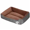 Dog and cat beds Springos PA0329 3 pcs. small, medium and large set of brown-gray beds