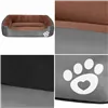 Dog and cat beds Springos PA0329 3 pcs. small, medium and large set of brown-gray beds