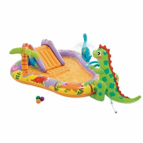 Pripučiamas vaikiškas baseinas Intex Dino Park 201 x 157 x 69 cm