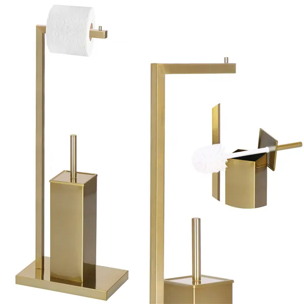 Toilet paper and brush stand Springos TB0021 67 cm