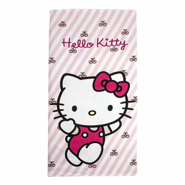 Paplūdimio rankšluostis Hello Kitty 70 x 140 cm
