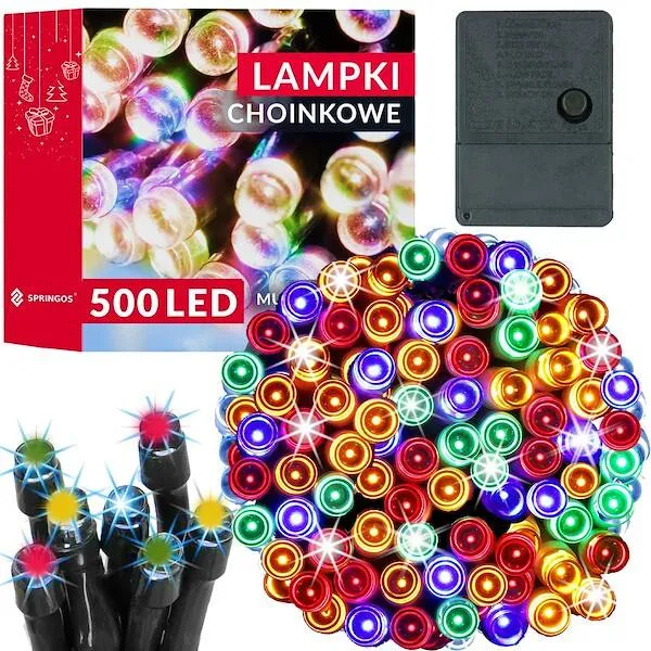 Christmas lights Springos CL0536 500 Led multicolor 34.5 m