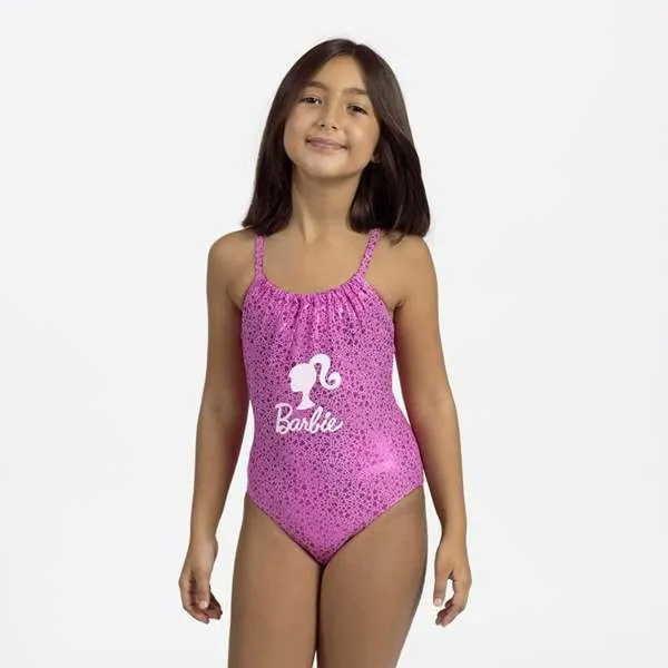 Maudymosi kostiumėlis mergaitėms Barbie Rožinė 5 metų