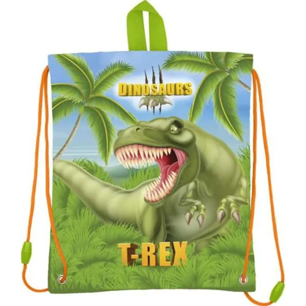 Eväspussi Stor Vihreä Dinosaurus