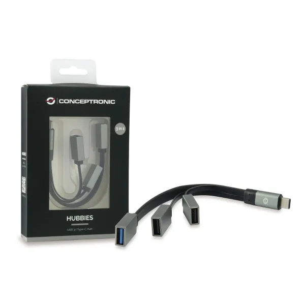 USB Hub Conceptronic 110514407 Grey