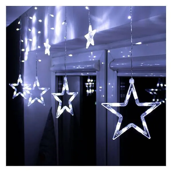 Christmas Led garland stars Springos CL4009 92 pcs.