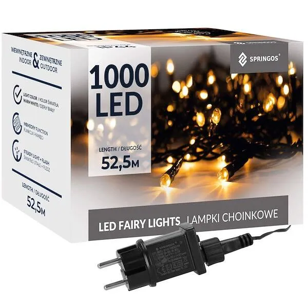 Christmas lights Springos CL1001 1000 Led 50m