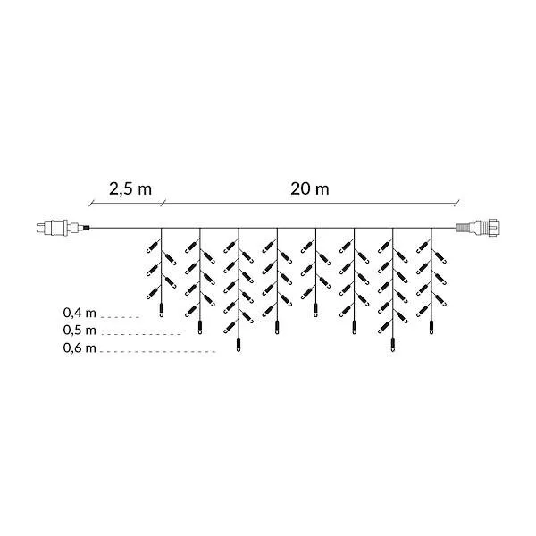 Christmas lights Springos CL0500 500 Led