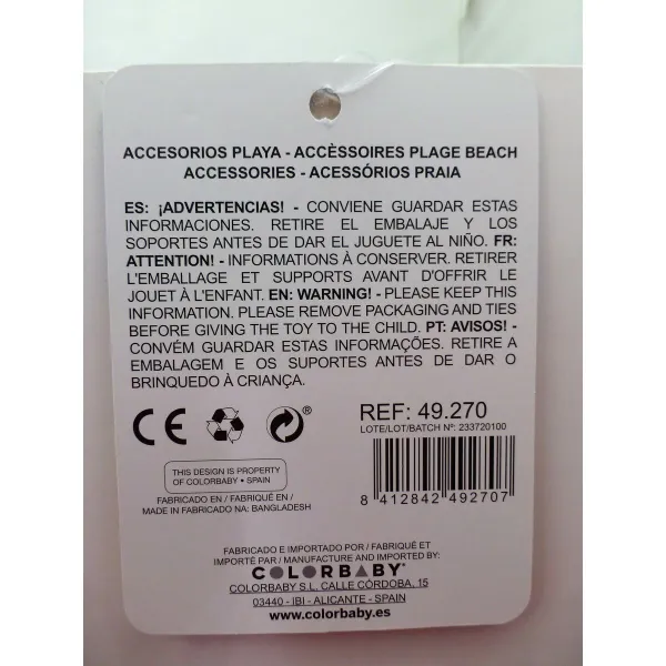 Beach toys set Colorbaby 18 cm