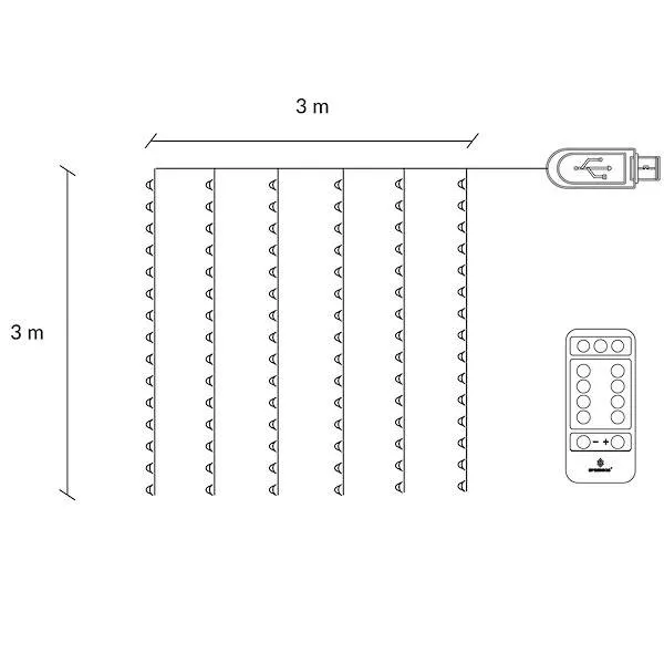 Christmas lights Springos CL4022 300 Led