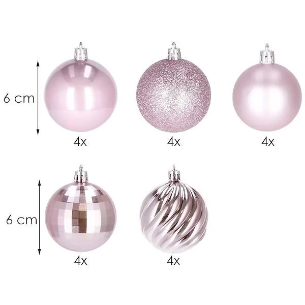 Christmas balls Springos CA0137 6cm 20 pcs