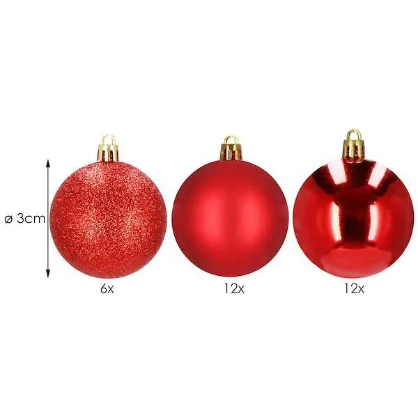 Joulupallot Springos CA0011 3cm 30 kpl | Osta verkosta — Megaluks