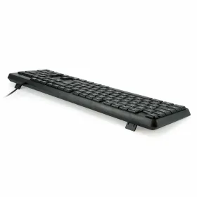 Keyboard Equip 245211 Black Spanish Qwerty