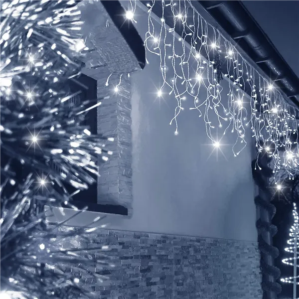 LED Christmas curtain Springos CL0330 12m