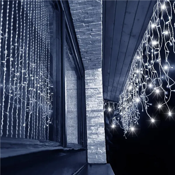 LED Christmas curtain Springos CL0330 12m