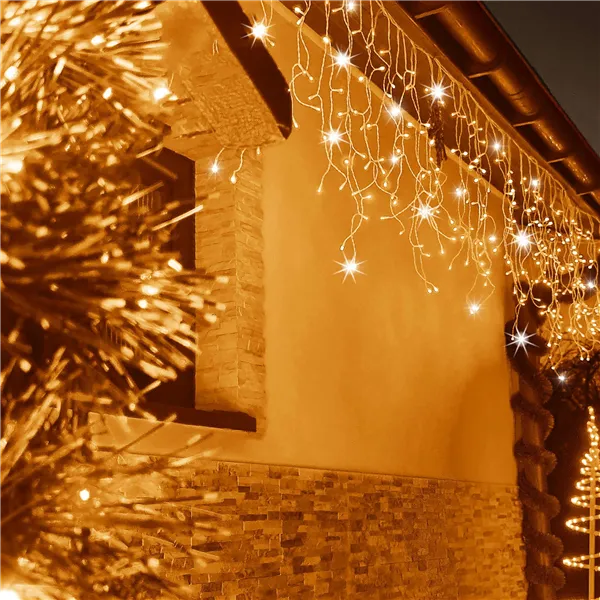 LED Christmas curtain Springos CL0531 20m