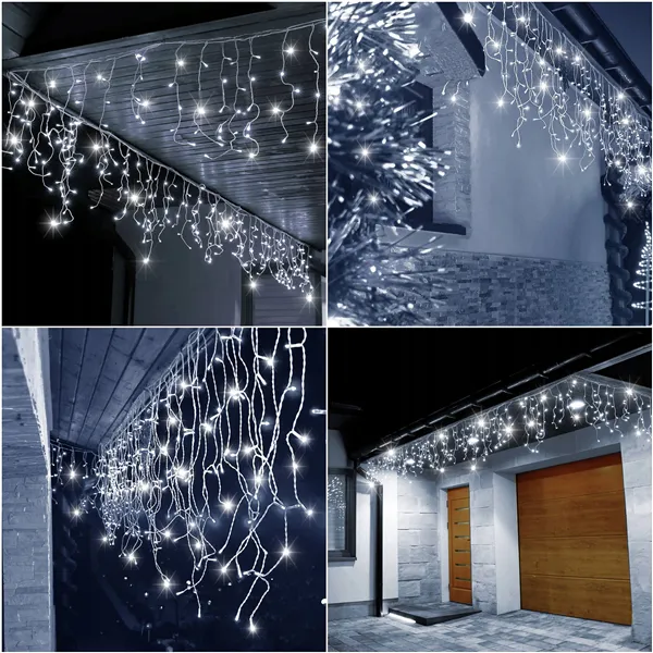 LED Christmas curtains Springos CL0530 20m