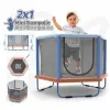 Детский батут с защитной сеткой Ociotrends 140 X 110 CM