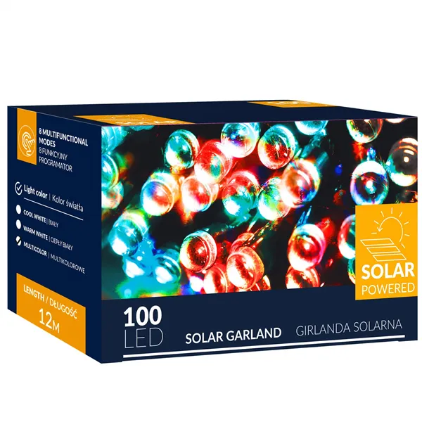 Christmas lights with solar battery Springos CL4149 12m