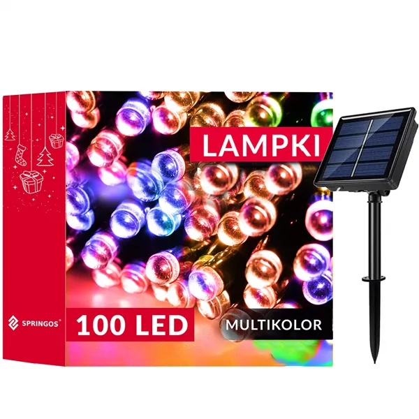 Christmas lights with solar battery Springos CL4149 12m