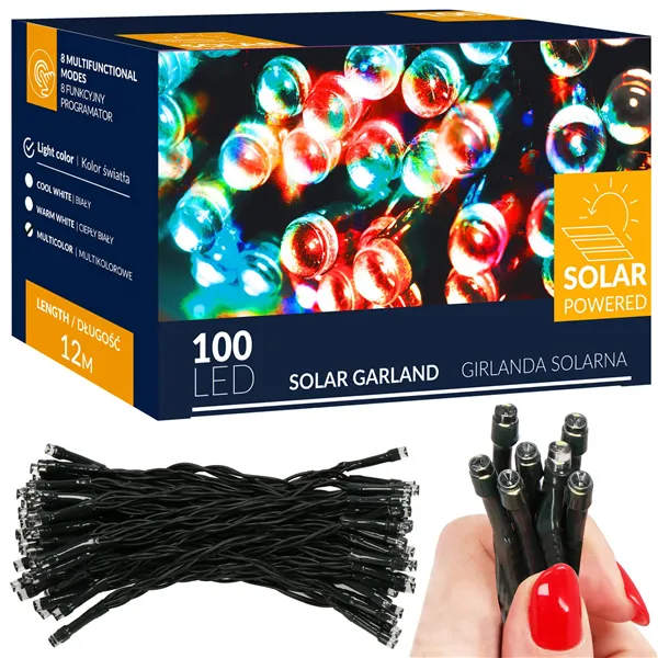 Christmas lights with solar battery Springos CL4149 12m