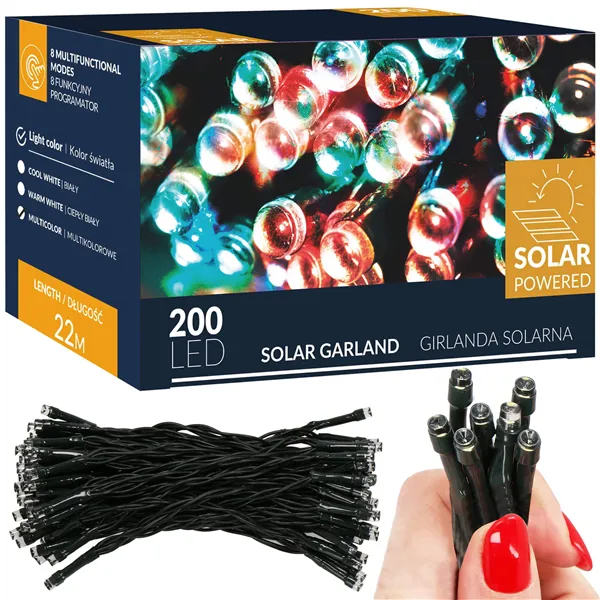 Christmas lights with solar battery Springos CL4152 22 m