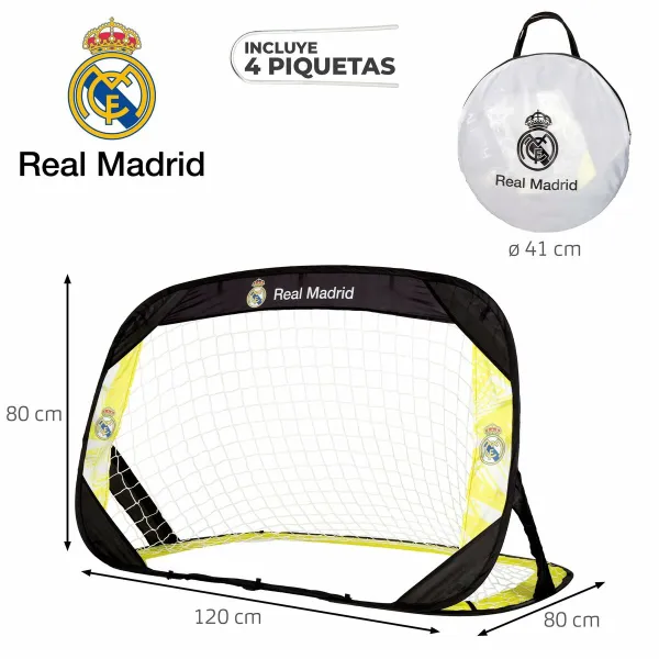2 futbolo įvarčių rinkinys Real Madrid C.F. 120 x 80 x 80 cm