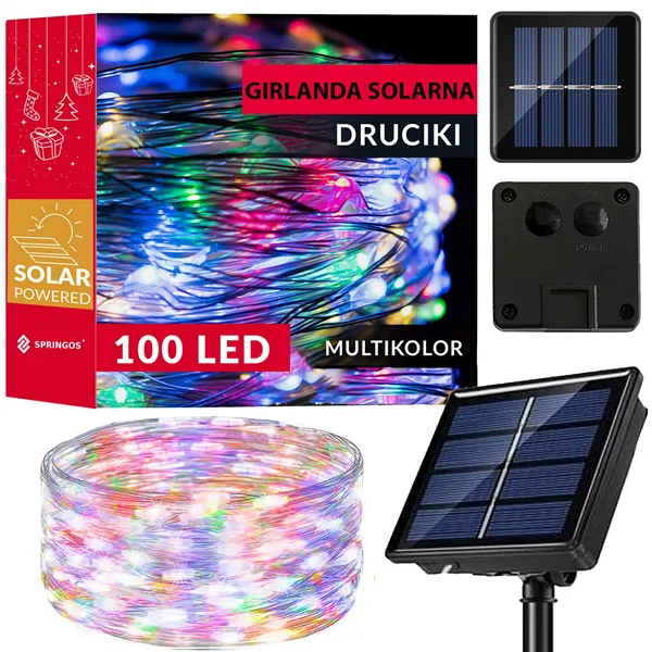 Christmas lights with solar battery Springos CL4143 12 m