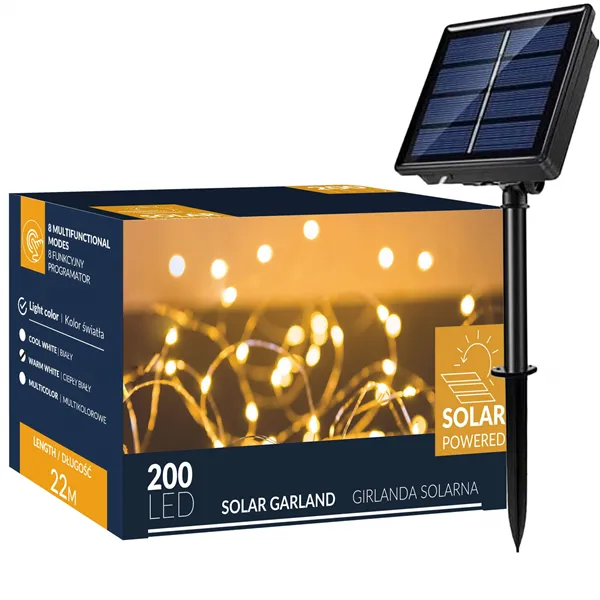 Christmas lights with solar battery Springos CL4144 22 m