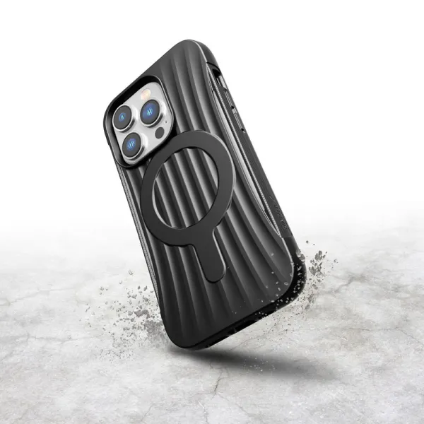 X-Doria Raptic Clutch MagSafe - Biodegradable case for iPhone 14 Pro (Drop-Tested 3m) (Black)