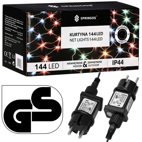 Christmas lights Springos CL4111 144 Led 2 x 2 m