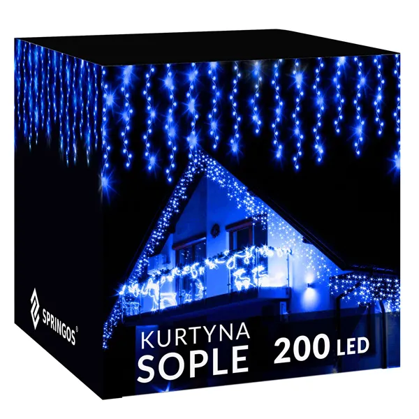 Christmas lights Springos CL0202 200 Led 8m