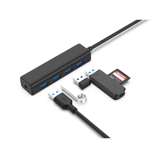 USB Centrmezgls Conceptronic C4PUSB3 Melns