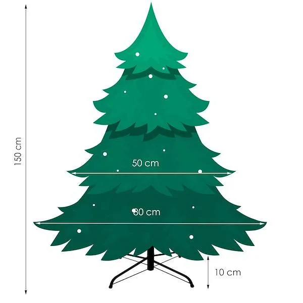 Christmas tree Springos CT0054 150cm green