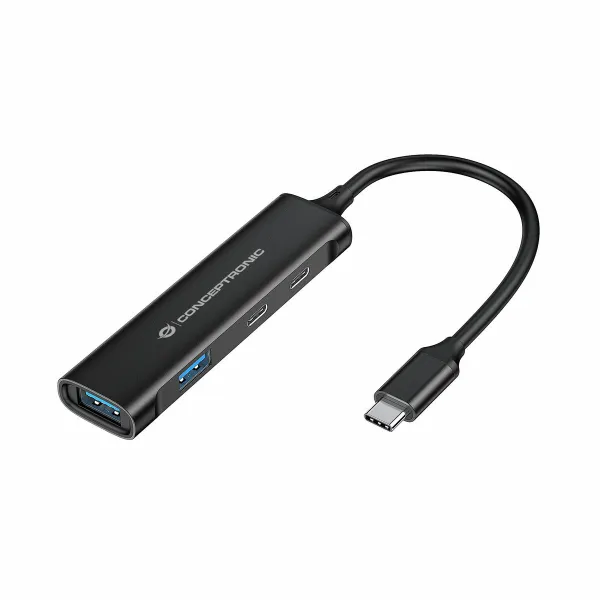 USB Hub Conceptronic 110517707101 Black 15 cm (1 Unit)