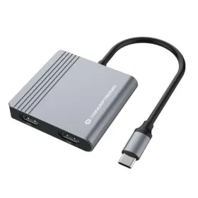 USB-keskitin Conceptronic DONN13G Harmaa 100 W