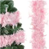 Feather chain, boa scarf  Springos CA0892 300 cm pink