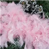 Feather chain, boa scarf  Springos CA0892 300 cm pink