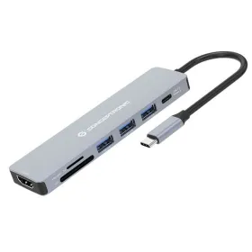 USB-keskitin Conceptronic 110519207101 Harmaa 100 W