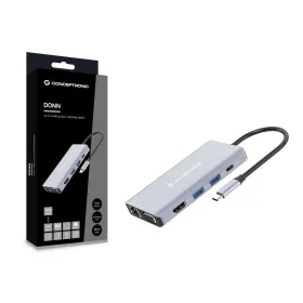 USB-keskitin Conceptronic 110519307101 Harmaa 100 W