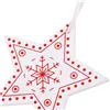 Christmas stars from wood Springos CA0658 5cm