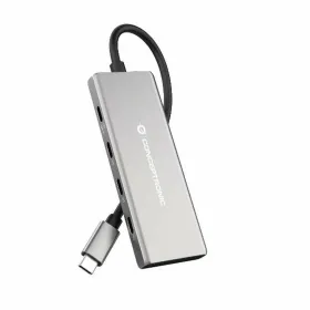 USB Hub Conceptronic 110519707101 Silver