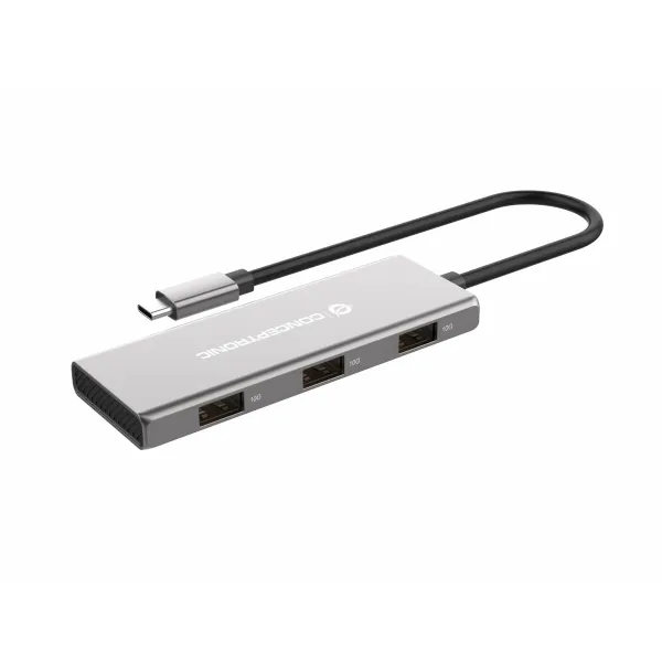 USB Hub Conceptronic 110519707101 Silver