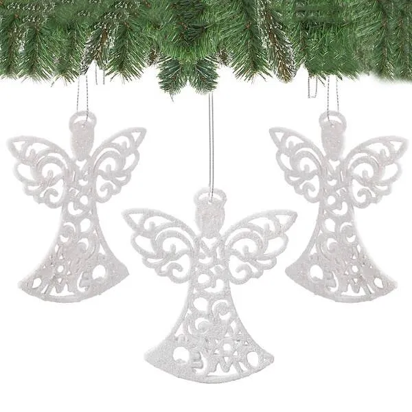 Christmas decorations-angels Springos CA0040 10cm 3 pcs