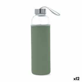 Бутылка с водой Quid Quidate Зеленый Cтекло 600 ml (12 штук)
