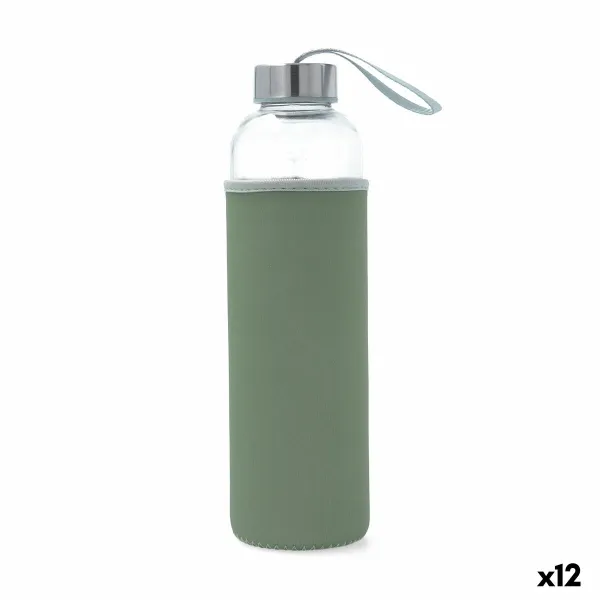 Vandens butelis Quid Quidate Žalia stiklas 600 ml (12 vnt.)