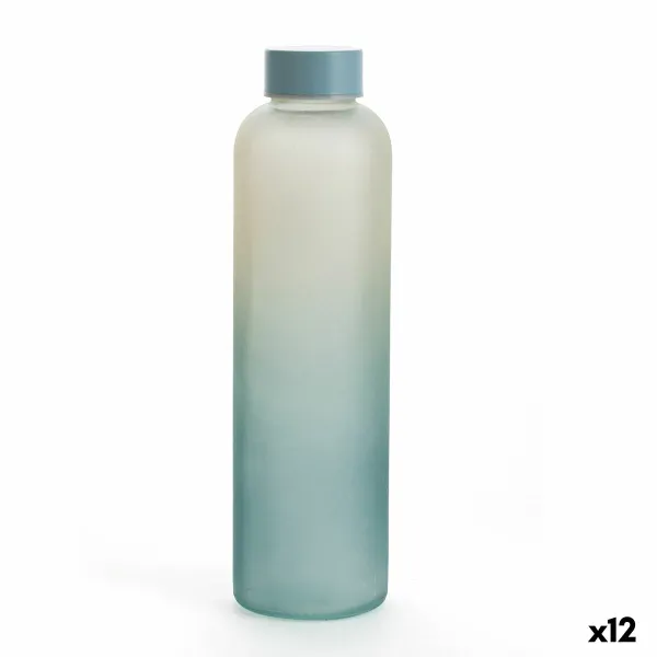 Vandens butelis Quid Quidate Mėlyna stiklas 600 ml (12 vnt.)