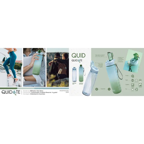Ūdens pudele Quid Quidate Zils Plastmasa 720 ml (12 gb.)